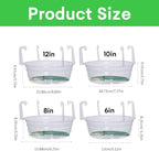 Hanging Basket Water Catcher, Hanging Basket Drip Pan with Hooks, Plastic Clear Hanging Basket Tray for Watering, Plastic Plant Saucer for Indoor Outdoor Hanging Plants Baskets (30PCS, 10in) - Image 2