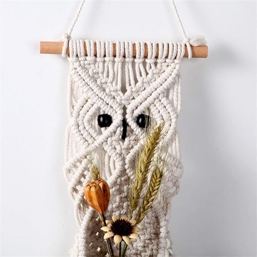 Macrame Plant Hangers Hand-Woven Tapestry Flower Pot Basket, Bohemian Plant Hanger Cotton Rope Wall Hanging Decoration Indoor Outdoor Hanging Planter Basket Flower Pot Holder - Image 7