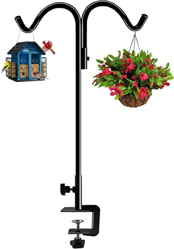 Koutemie 40’’ Tall Double Deck Hooks for Railing with 2.5 Inch Clamp, 1 Pcs by Koutemie