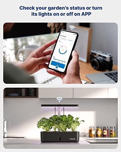iDOO Smart Hydroponics Growing System with 12 Pods Kit Indoor Herb Garden - Image 5