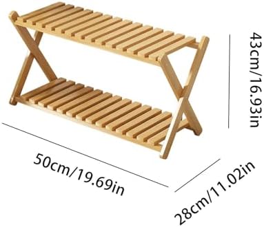 Wood Plant Stand - 2 Tier Planter Shelf | Outdoor Wooden Plant Stand For Patio Garden Porch Balcony Entryway Living Room Greenhouse Designed To Enhance The Beauty Of Your Greenery - Image 2