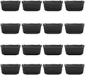 Vertical Wall Planter with 16 Pots, Hanging Garden Plant Flowerpot Holder, Stackable Wall-Mounted Planter, Balcony Planters for Flowers Vegetables Fruits (Black, 16 Pots) by Eapmic