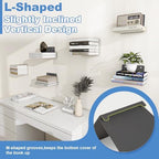FENTEC 6 Pack Black Invisible Floating Bookshelves for Wall Mounted - Image 5