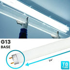 LUXRITE F17T8/865 17W 24 Inch T8 Fluorescent Tube Light Bulb, 6500K 12-Pack - Image 3