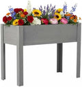Planter Raised Garden Bed with Legs, Elevated Garden Beds Outdoor, Raised Flower Beds Outdoor, Elevated Planter Box, Vegetable Garden Bed (Grey, 40 * 20 * 31) by Unknown