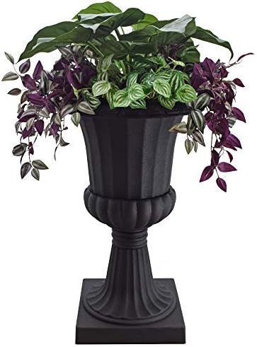 Arcadia Garden Products Black Deluxe Plastic Urn 22"x36" 2 Pack - Image 7