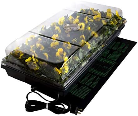 Jump Start CK64050 Germination Station w/Heat Mat Tray, 72-Cell Pack, One size, 2" Dome by Hydrofarm