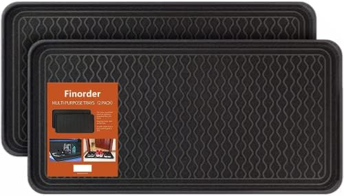 Finorder Multi-Purpose Boot Trays, 2 Pack, 30" x 15" x 1.2", Black - Image 7