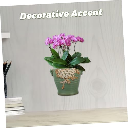 Yardwe Vintage Ceramic Wall Planter Unique Hanging Flower Pot for Succulents Cacti Easy to Mount Decorative Wall Vase Retro Flower Decor for Spaces - Image 5