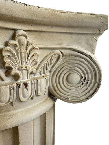 28.93" Roman Column Pedestal Plant Stand with Base, Greek Style Pillar Sculpture Magnesium Oxide Decorative Stand for Indoor Outdoor Garden Patio Wedding Party Display, Hand Painted Statue Holder - Image 4