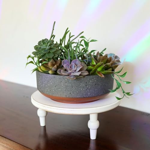 The HC Companies 8 Inch Capri Bowl, Faux Concrete with Copper Base, 5-Pack - Image 4