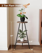 Tiered Plant Stand Indoor: Tall Mid Century Modern Adjustable Wood Plant Stands - Corner Planter Flower Pot Stand for Indoor Multiple Plants - Small Plant Holder Table for Home, Patio & Garden - Image 2