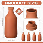 DoubleFill Ollas Terracotta Watering Pots, 18 oz, 4 Pcs - Image 2