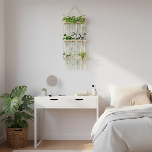 20 Tubes Hanging Plant Propagation Station,Hydroponic 4 Tiered Wall Planter - Image 6