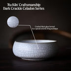 Lotus Bowl Planter 2 Pack, 7.5in & 6.5in, Shallow Vase - Image 3