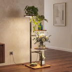 3 Tier Plant Stand Indoor with Grow Light for Multiple Plants - Image 7