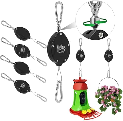 Plant Pulleys for Hanging Plants, Heavy Duty Retractable Hangers by Unknown