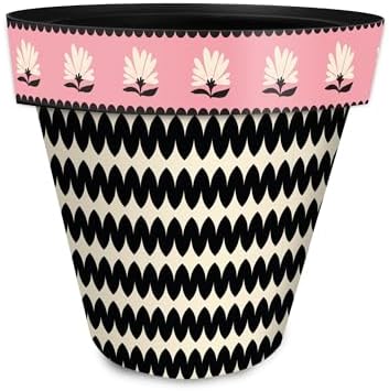 Briarwood Lane Everyday Planter 14" x 15" x 15" Squiggle Large Planter by BriarwoodLane