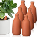 DoubleFill Ollas Terracotta Watering Pots, 18 oz, 6 Pcs by DoubleFill