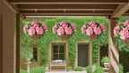 Ammyoo Artificial Champagne Hydrangea Flowers with Hanging Basket for Decor - Image 5