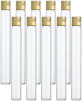 PATIKIL 50pcs 25ml Test Tubes 5.71x0.71in Glass Clear Test Tube Containers by PATIKIL