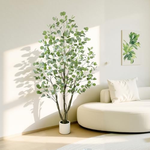 Caxchiling Artificial Eucalyptus Tree 6FT, Indoor Outdoor Faux Tree - Image 7