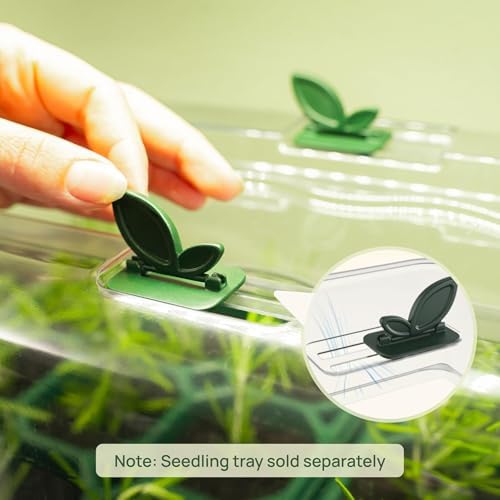 Vego garden Seedling Dome Cover 10" x 20" Food-Grade PET Plastic with Drip Irrigation & Vented Airflow for Seeds Growing Starting, 4 Packs - Image 4