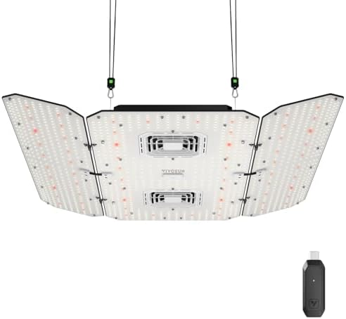 VIVOSUN AeroLight Wing AW400SE 400W LED Grow Light with Fan & Smart Control by VIVOSUN