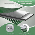 Winpull 8x2x1.5 ft Galvanized Steel Raised Garden Bed, Raised Garden Bed Kit, Galvanized Planter Box Outdoor, 18" Tall Oval Large Metal Raised Bed for Gardening Vegetables Flower Herb (Moss Green) - Image 7