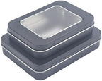 24 Pack Metal Storage Organizer Tins, Black, Mixed Sizes - Image 6