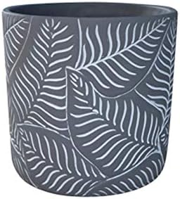 Plants Flower Pots Indoor Flower Plant Pots Modern Decorative Gardening Pot with Drainage Hole for All House Plants Flowers Herbs Cement Round Planter Gardening Pot (Color : 1) by Unknown