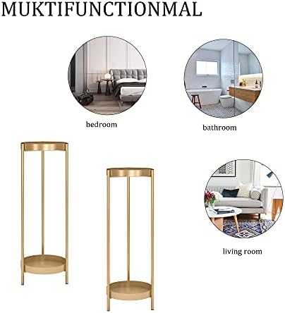 30" Plant Stand, 2 Tier Metal Flower Plants Holder with 2 Removable Display - Image 7