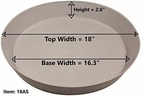 18 Inch (16.3 Inch Base) Case of 5 Plant Saucer - Image 5