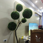 Artificial Plant Topiary Ball 22in, Faux Boxwood Decorative Balls, Decorative Faux Greenery Fake Plants, Garden Spheres Large Outdoor, Artificial Topiary Plant Grass Ball - Image 6