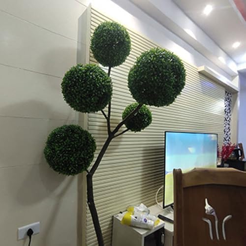 Artificial Plant Topiary Ball 18in, Faux Boxwood Decorative Balls, Decorative Faux Greenery Fake Plants, Garden Spheres Large Outdoor, Artificial Topiary Plant Grass Ball - Image 6