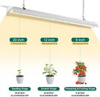 SZHLUX LED Grow Light 2FT Full Spectrum 2 Pack 80W (2×40W, 600W Equivalent) Sunlight Plant Light for Indoor Plants, Super Bright Grow Light Strips, Linkable Growing Light Fixture - Image 3