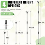 4 Set Adjustable Tree Branch Support, 18"-60" Tree Support Pole with Crutch - Image 6