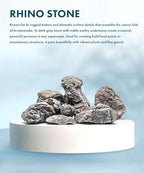 SubstrateSource Natural Aquarium Stones - Neutral Gray with Cream & Brown Accents, Weathered Layered Aquascaping Rocks for Canyon Builds, Betta Fish Tank, Cichlids & Reptile Enclosure - Rhino, 10 LB - Image 2