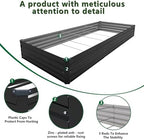 2PCS 12x4x1ft Galvanized Raised Garden Bed Kit,Gardening Planter Box - Image 3