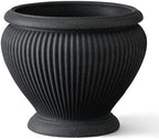 ARBORA 18" Cannes Urn Planter - Lightweight Polyresin Decorative Plant Pot by ARBORA
