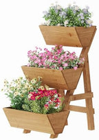 Small Raised Garden Bed, 3 Tier Vertical Garden Planter for Indoor & Outdoor, Raised Planter Box with Legs by VIEWCARE