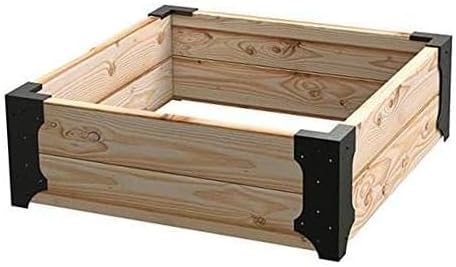 Hi-Flame 4 Set Raised Garden Bed Corner Brackets with Screws, Fit Lumber up to 2 Inch x 12 Inch Raised Bed Brackets for Vegetable Garden (Black) - Image 7