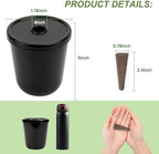 Kratky Method Hydroponic Planter Kit, 8 Hydroponic Planter Plus 24 Growing Sponges for Herbs, Hydroponic Mini Buckets for Windowsill Herb Garden, Hydroponic Growing System for Vegetables (Black) - Image 7