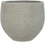 Flower Pot Elegant Coral Planter, Grey washed 6"H x 7"W - By Pottery Pots by Pottery+Pots