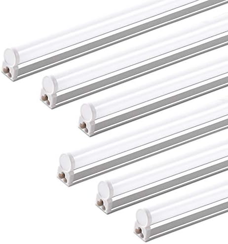 Barrina (Pack of 6 LED T5 Shop Light 3FT, 6500K Super Bright White, 16W by Barrina