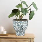 2Pcs Vintage Planter Ceramic Plants Pot for Plants Flowers Indoor Outdoor - Image 3
