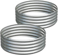 2PCS 3x3x1ft Galvanized Raised Garden Bed Kit-Round Garden Bed Outdoor Planter Box for Vegetables,Flowers,Herbs,Easy Assembly,Silver by Henshwon