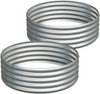 2PCS 3x3x1ft Galvanized Raised Garden Bed Kit-Round Garden Bed Outdoor Planter Box for Vegetables,Flowers,Herbs,Easy Assembly,Silver by Henshwon