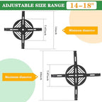 Adjustable Heavy Duty Metal Plant Risers , Fit Round Square Tapered Pots - Image 4
