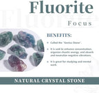 rockcloud Natural Raw Flourite Taper Tea Light Candle Holder - Image 3